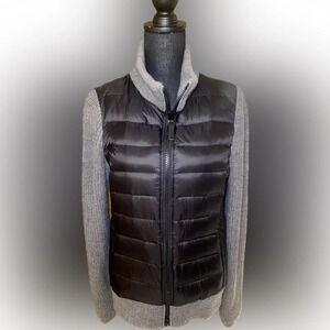 Marc‎ New York Performance women’s size L, puffer with sweater knit sleeves